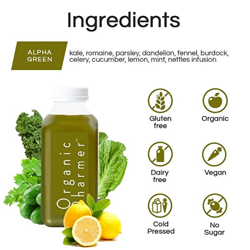 Organic Alpha Green Packs - Premium Green Juice and Superfood Blend