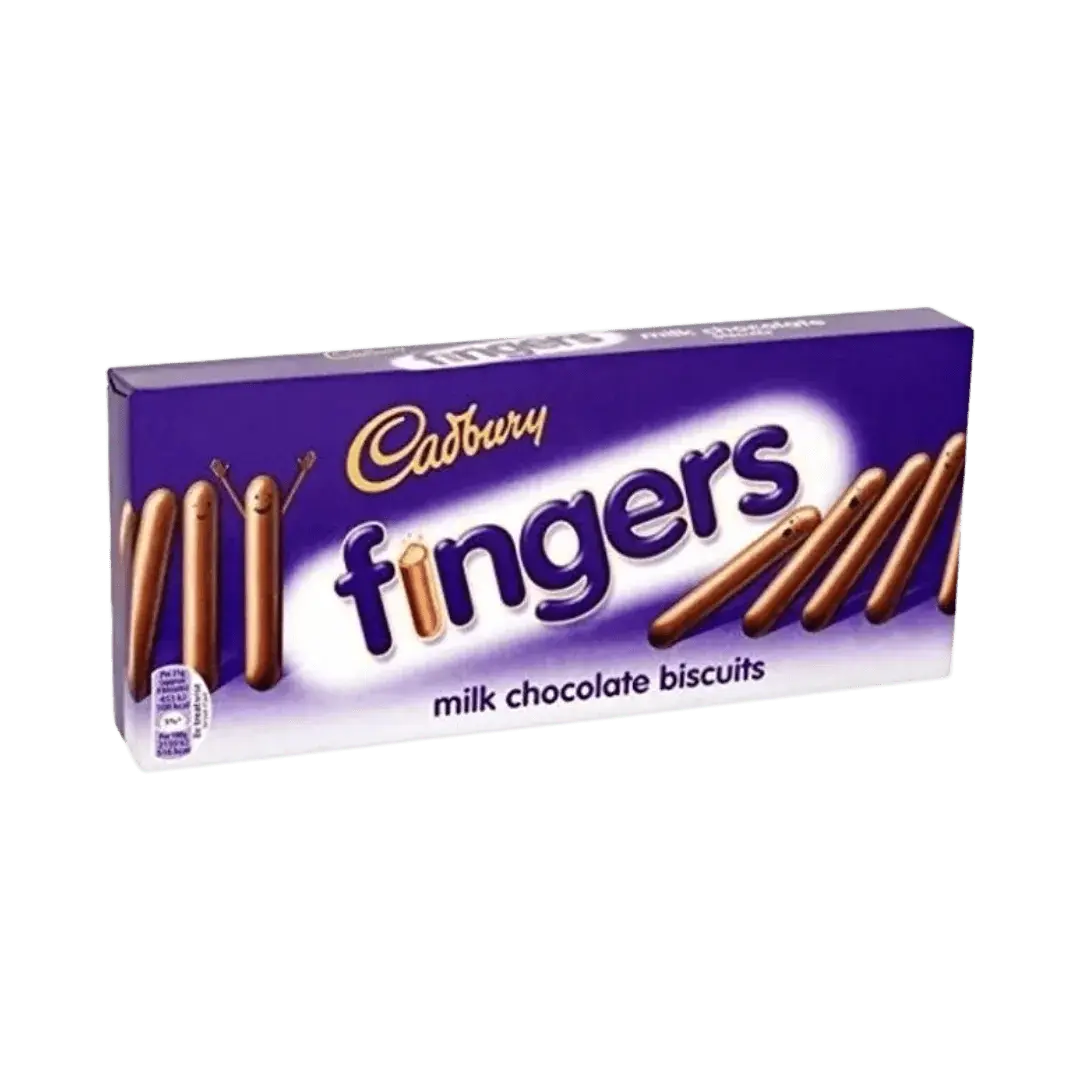 Cadbury Dairy Milk Fingers Chocolate Covered Biscuits PMP 114g (UK)