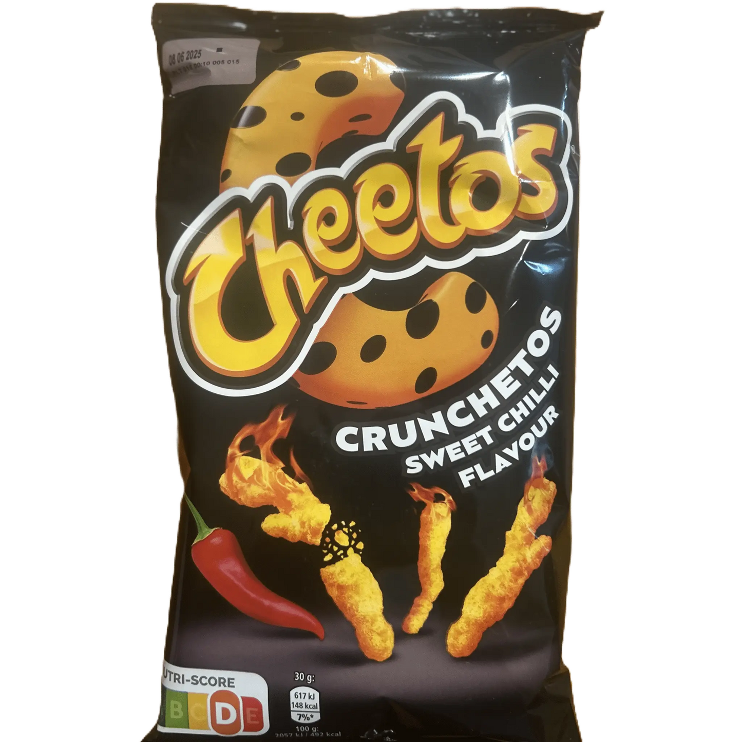 Cheetos Crunchetos Sweet Chili – Crunchy Chili-Flavoured Corn Snacks 70 g Bag (Finland)