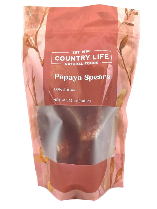 Organic Papaya Spears, Low Sugar