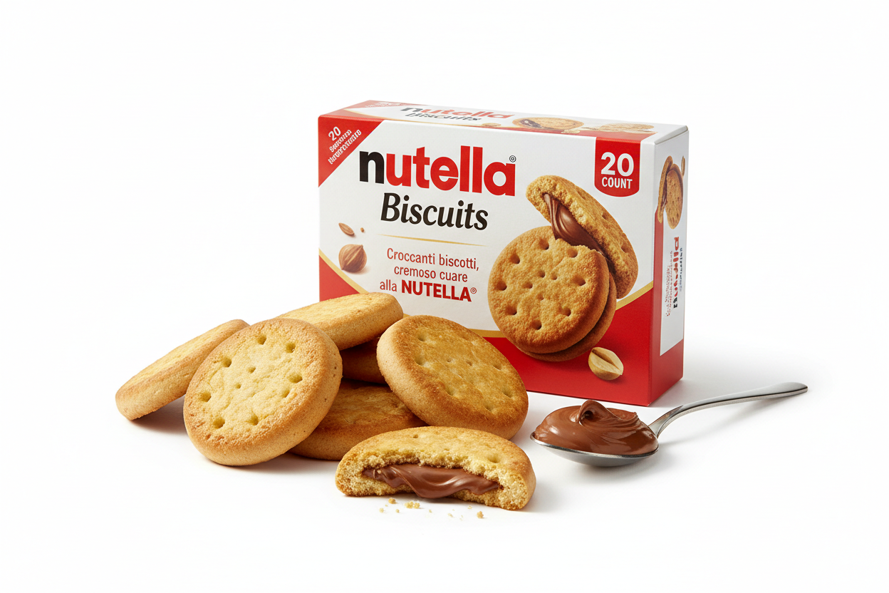 Nutella Biscuits - Premium Hazelnut Cocoa Cookies | 20-Count Family Pack (9.7 oz)