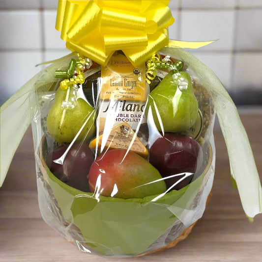 Mango, Fruit & Snack Gift Basket - Gourmet Treats