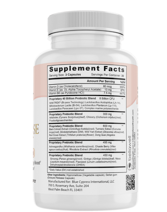 Menopause Support: - A Thoughtful Blend of Ingredients by Bellawell