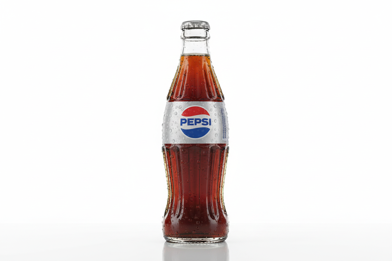 Pepsi Cola Classic 12oz Glass Bottle - Premium Retro American Soda