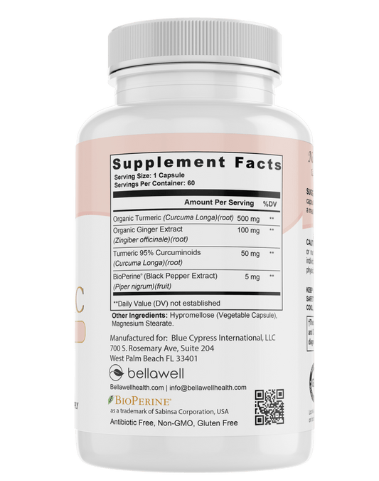 Turmeric & Ginger Formula - by Bellawell