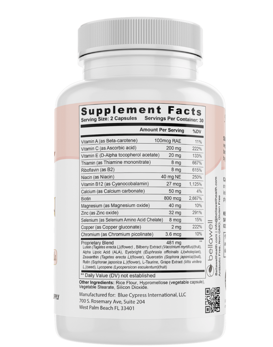 Vision Care - A Blend of Ingredients for Ocular Support by Bellawell