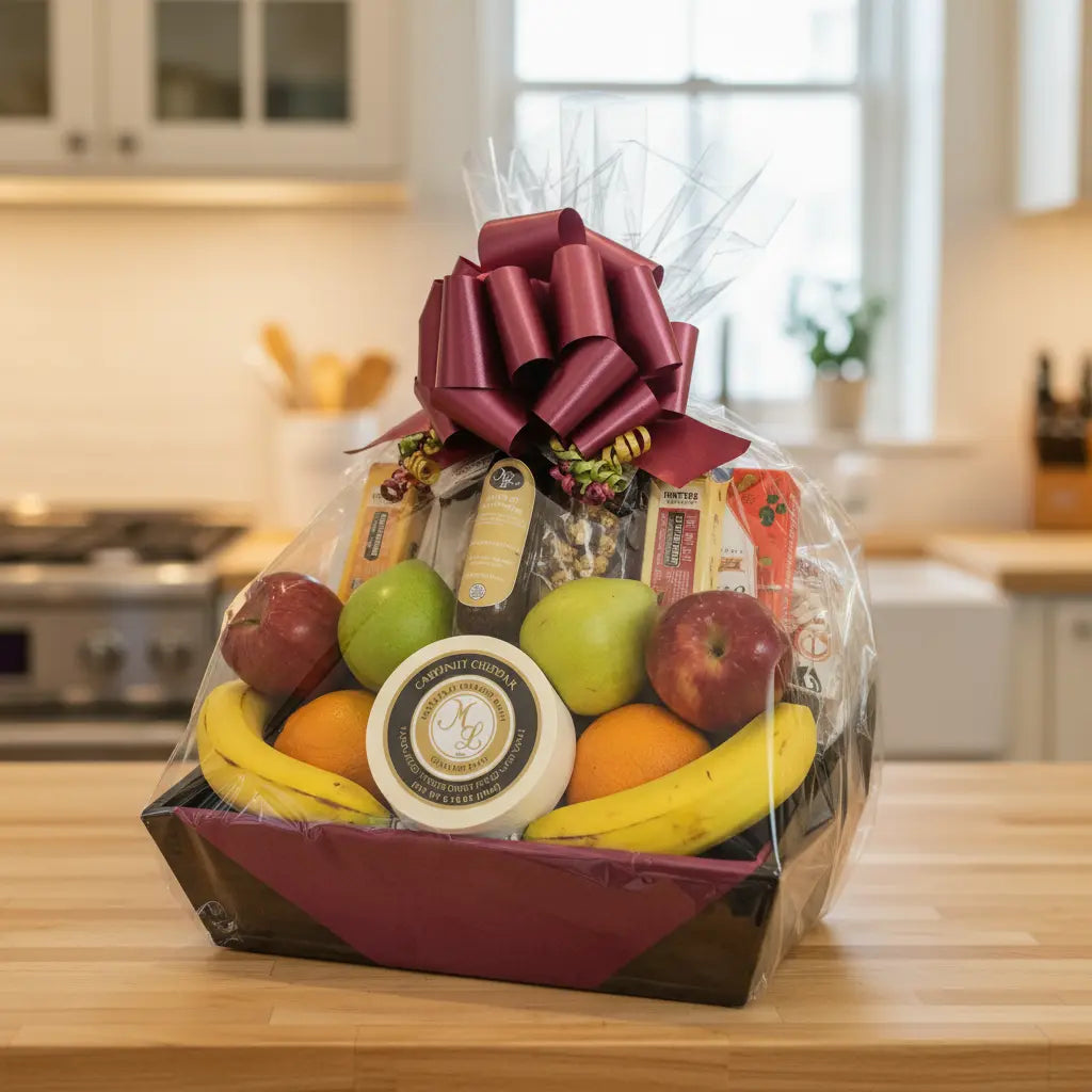 Fruit, Cheese & More Gift Basket - Best Seller