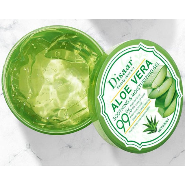 DISAAR New 300ml After Sun Repair Vitamins Collagen Organic Aloe Vera Plant Gel Hyaluronic Acid Removal Acne SkinCare Face Cream - NutritionAdvice