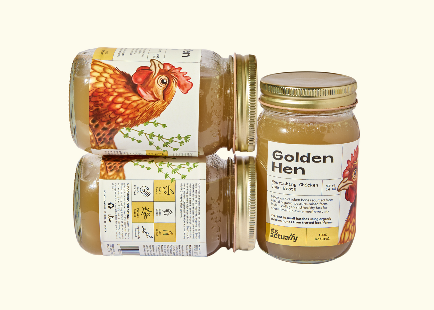 Organic Nourishing Halal Chicken Bone Broth