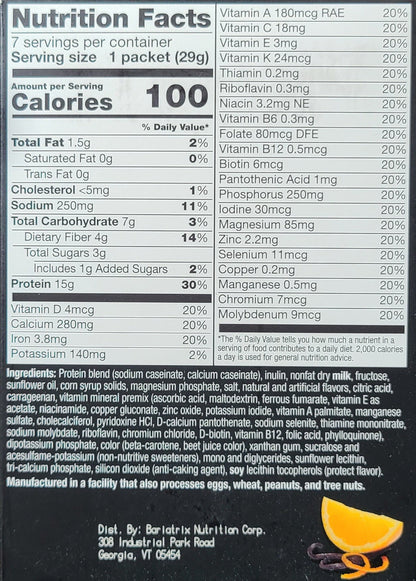 Orange Creamsicle Shake - Proti-Max