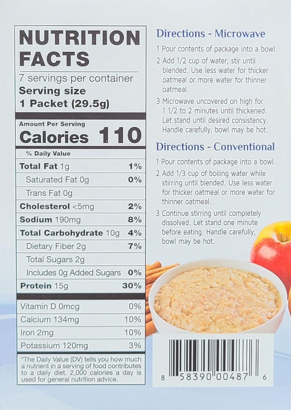 Apple Cinnamon Oatmeal