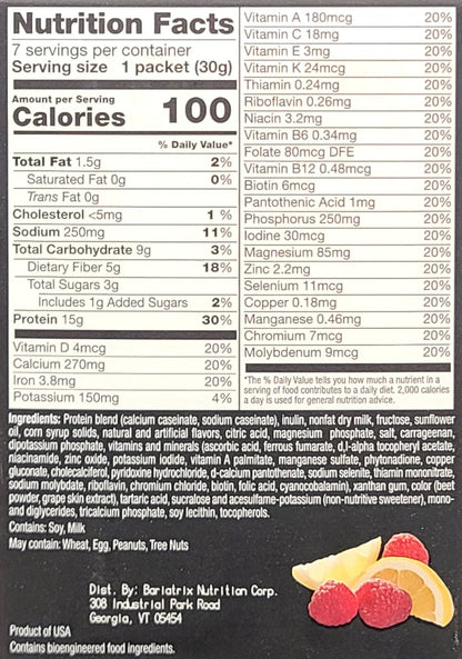 Lemon Raspberry Shake - Proti-Max