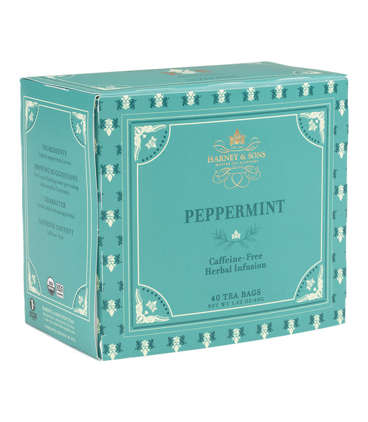 Organic Peppermint Herbal Premium Teabags