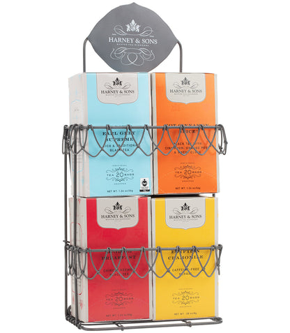 Harney & Sons Display Rack - Decorative Wire, for 4 Premium Teabag Boxes