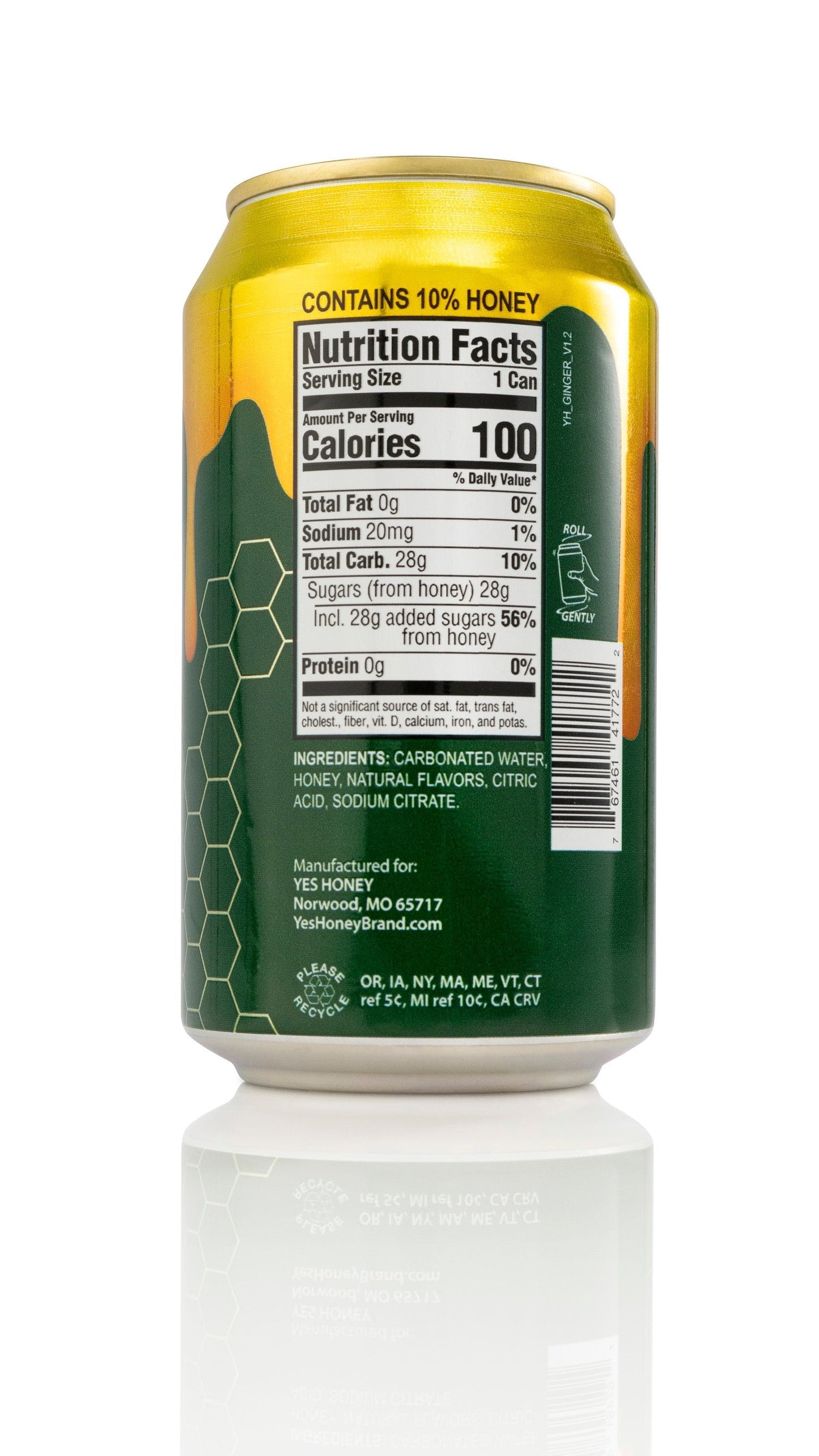 Bee Original Ginger Ale Soda Alternative