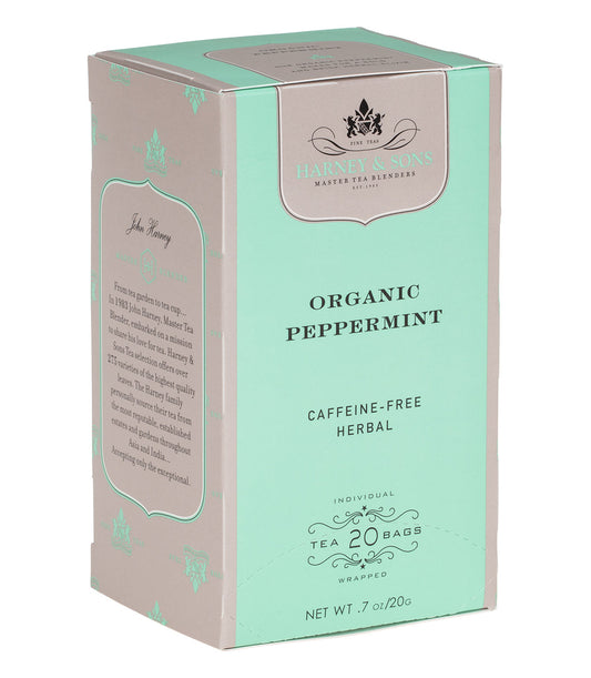 Organic Peppermint Herbal Premium Teabags