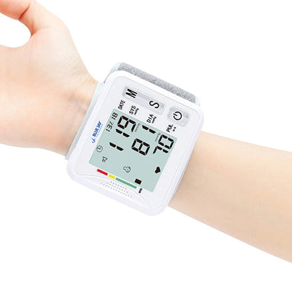 Digital Wrist Blood Pressure Monitor with Voice Broadcast & Case by Blue Jay -  198 Memories