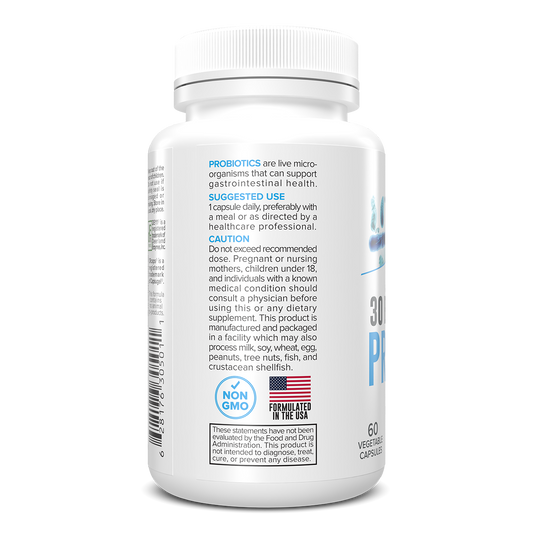 Portions Master 30 Billion Probiotic Plus Gastrointestinal Support (60 Count)