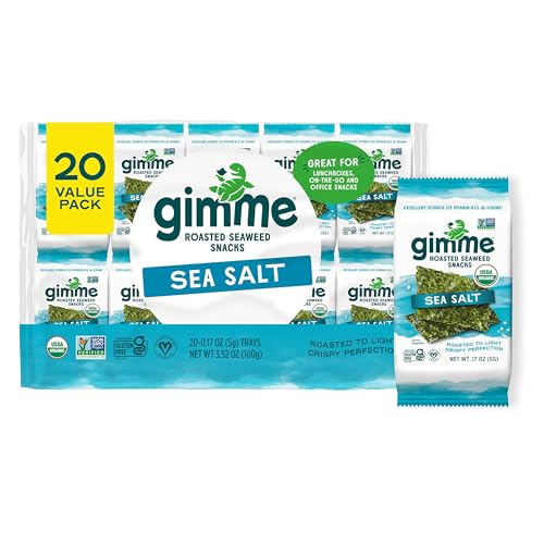 Viral gimMe Organic Roasted Seaweed Snacks - TikTok Famous Healthy Snack