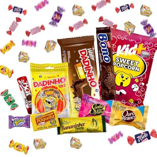 Viral Brazilian Candy Variety Box - 40 Authentic Treats & Chocolates