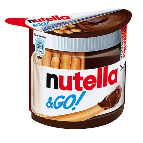 Nutella & GO! - Hazelnut Spread with Breadsticks, 12 Pack Snack Cups (1.8 oz Each)