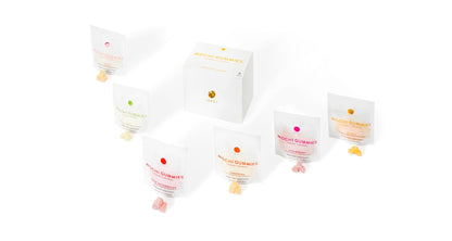 ISSEI Mochi Gummies - Viral TikTok Award-Winning Japanese Chewy Candy, Rainbow Variety 6-Pack (1.76 oz Each)