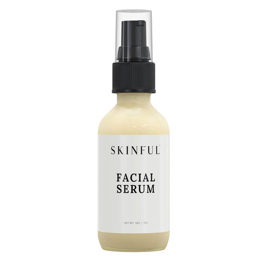 Skinful Facial Serum for Soft Youthful Skin, Nourishing Firming Face Serum for Glowing Skin - 2oz