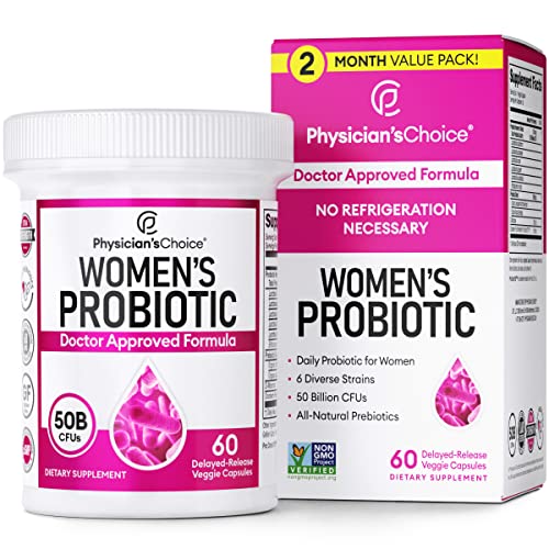 Physician's CHOICE Probiotics 60 Billion CFU - 10 Diverse Strains + Organic Prebiotic - Digestive & Gut Health - Supports Occasional Constipation, Diarrhea, Gas & Bloating - Probiotics For Women & Men - NutritionAdvice