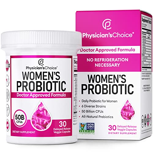 Physician's CHOICE Probiotics 60 Billion CFU - 10 Diverse Strains + Organic Prebiotic - Digestive & Gut Health - Supports Occasional Constipation, Diarrhea, Gas & Bloating - Probiotics For Women & Men