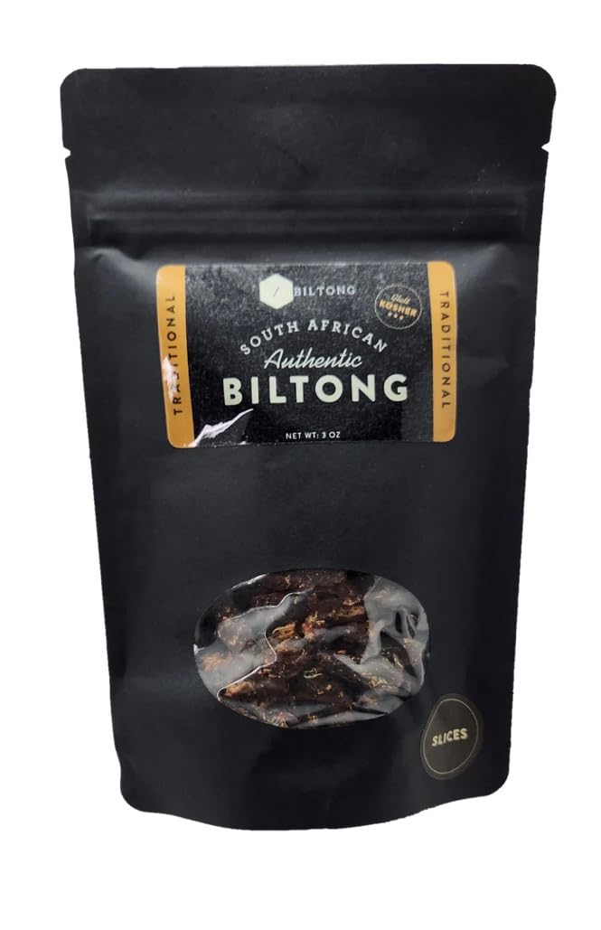 Zbiltong Authentic South African Kosher Biltong - Chili Bites, Grass-Fed Beef (3 oz)