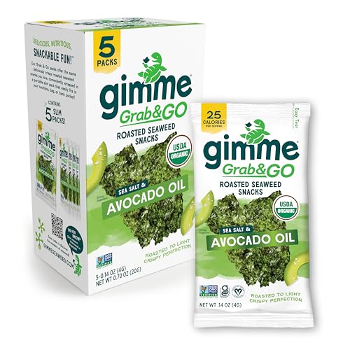 TikTok Viral Gimme Organic Roasted Seaweed Snacks - Multi-Flavor Pack