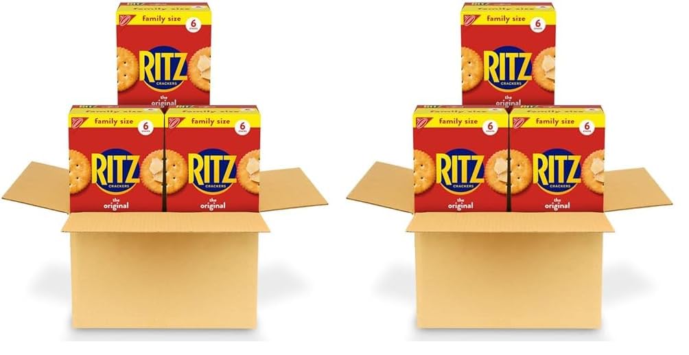 RITZ Fresh Stacks Original Crackers - Party Size, 16 Individually Wrapped Packs (23.7 oz)