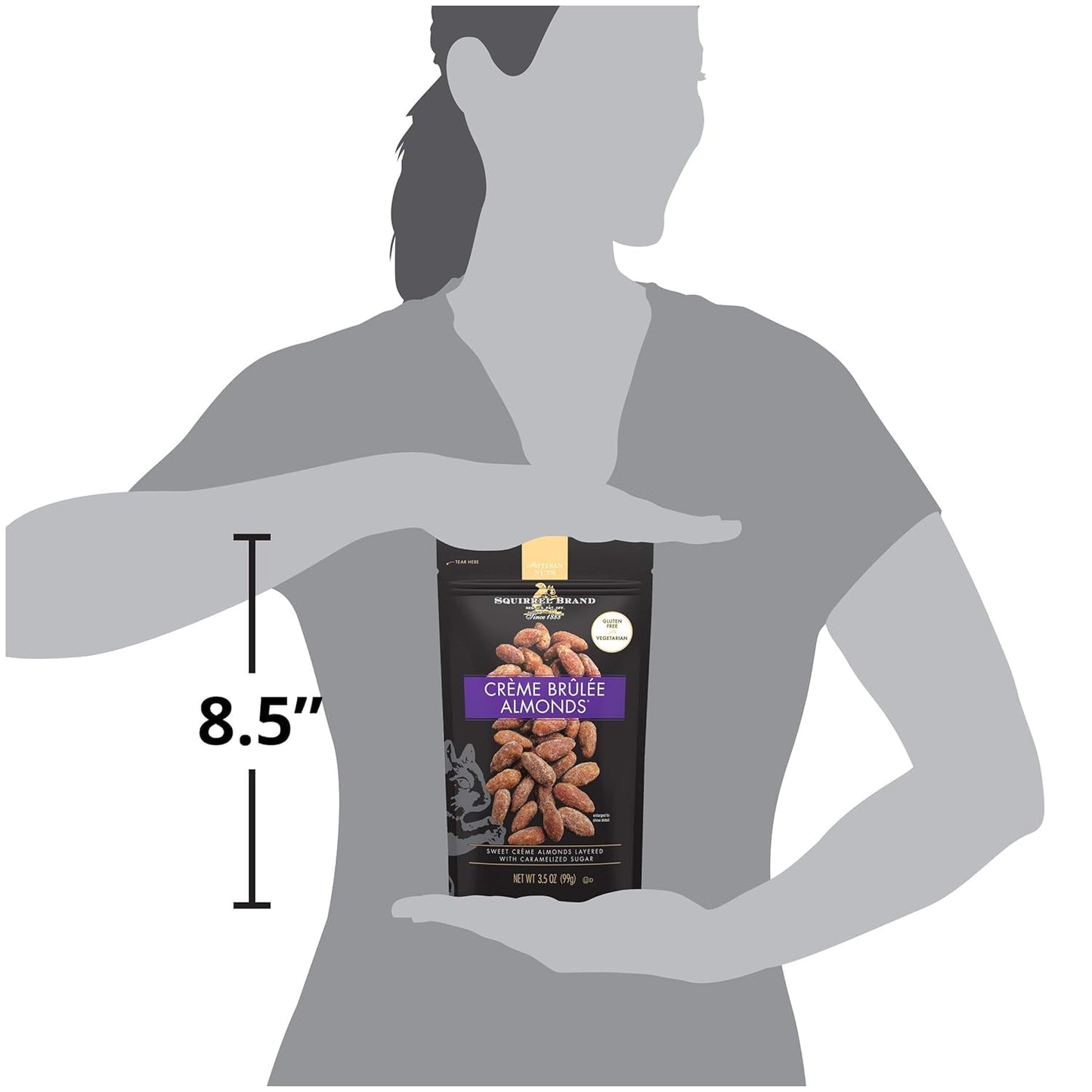 Squirrel Brand Sweet Brown Butter Cashews - Gourmet Artisan Nuts (3.5 oz)