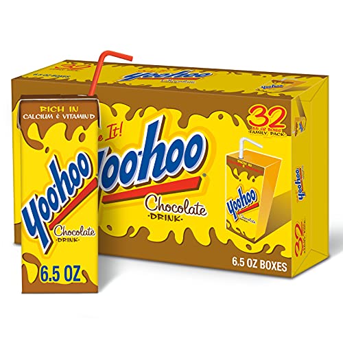 Yoo-hoo Chocolate Drink - Classic Chocolate Beverage (6.5 oz Boxes, 32 Pack)