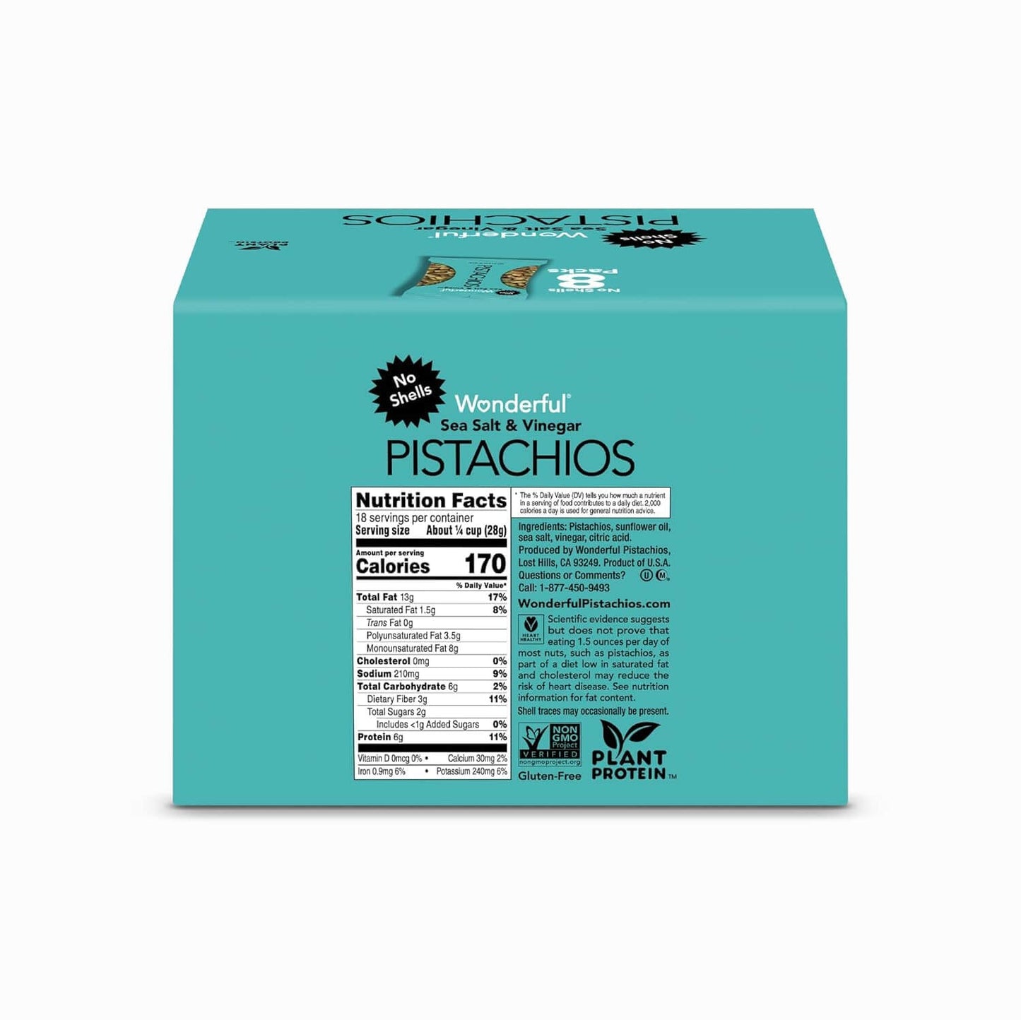 Wonderful Pistachios No Shells - Viral Flavors Variety Pack, Premium Roasted (6.75 oz)