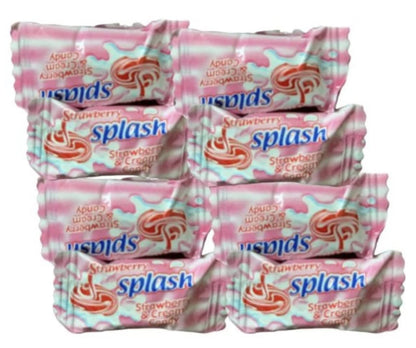 Splash - Nigerian Strawberry and Cream Flavored Candy, 48 Pieces