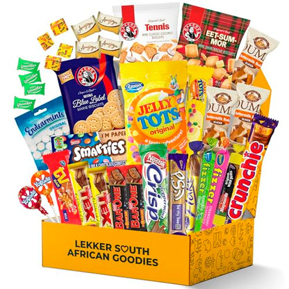 Premium South African Snack Box - 36 Authentic Treats & Confectionery