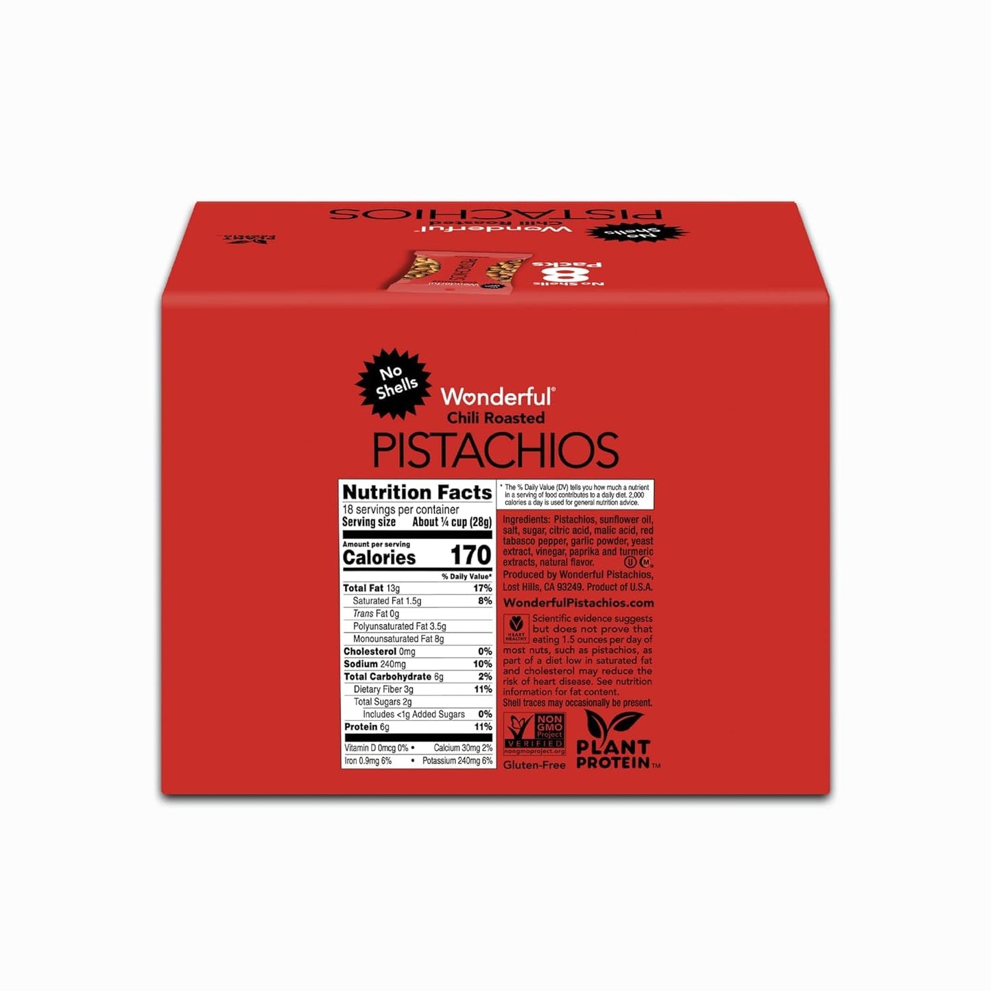 Wonderful Pistachios No Shells - Viral Flavors Variety Pack, Premium Roasted (6.75 oz)