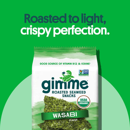 Viral gimMe Organic Roasted Seaweed Snacks - TikTok Famous Healthy Snack