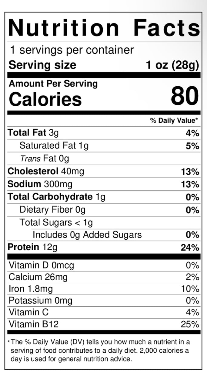 Zbiltong Authentic South African Kosher Biltong - Chili Bites, Grass-Fed Beef (3 oz)