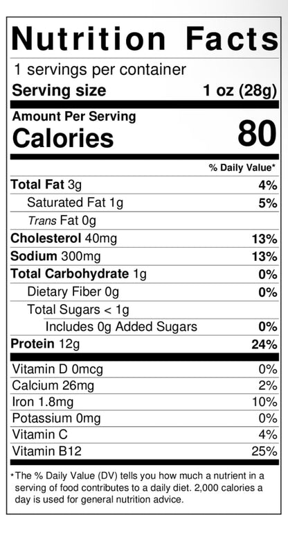 Zbiltong Authentic South African Kosher Biltong - Chili Bites, Grass-Fed Beef (3 oz)