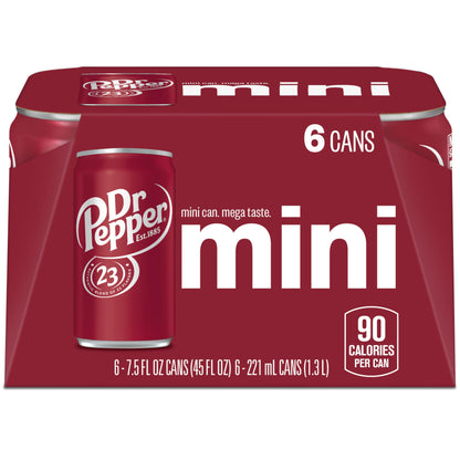 Dr Pepper 16.9 fl oz Bottles, 6 Pack - Original Flavor Soda