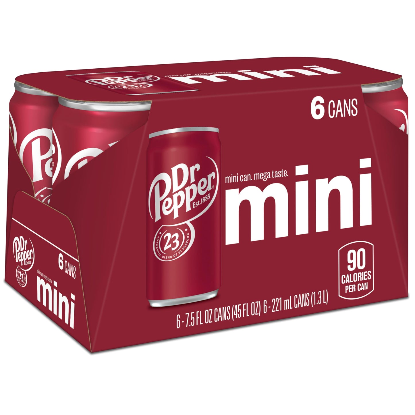 Dr Pepper 16.9 fl oz Bottles, 6 Pack - Original Flavor Soda