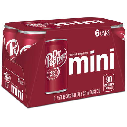 Dr Pepper 16.9 fl oz Bottles, 6 Pack - Original Flavor Soda