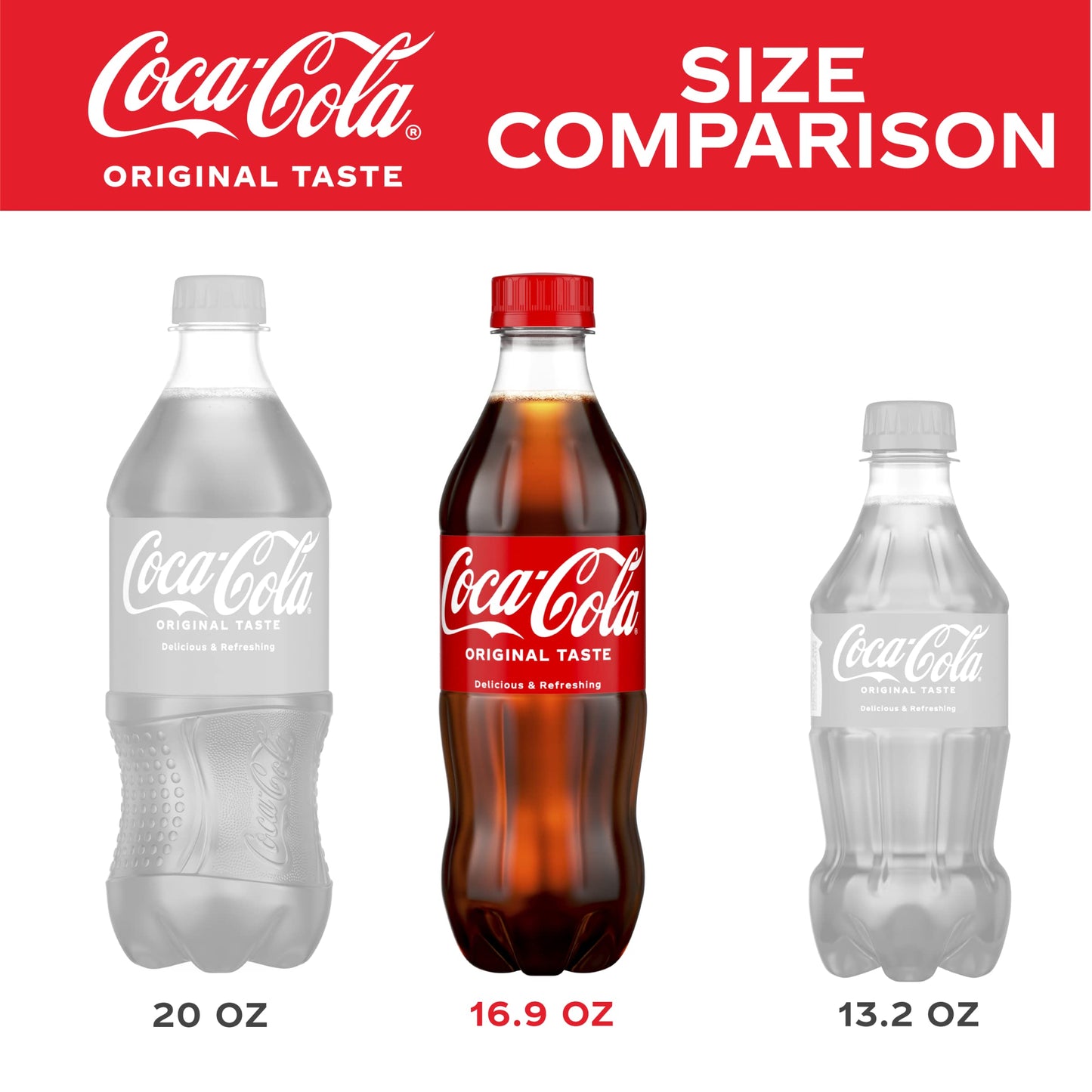 Coca-Cola Original Classic - 16.9 fl oz Bottles, 6 Pack