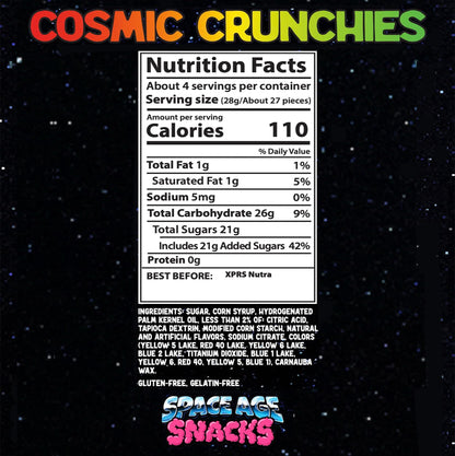 Cosmic Crunchies Freeze-Dried Candy - Viral TikTok Crunchy Snack (4 oz)