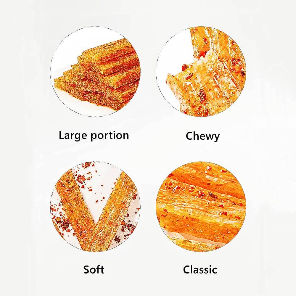 Viral Chinese Latiao Strips - Authentic Vegan Spicy Snack