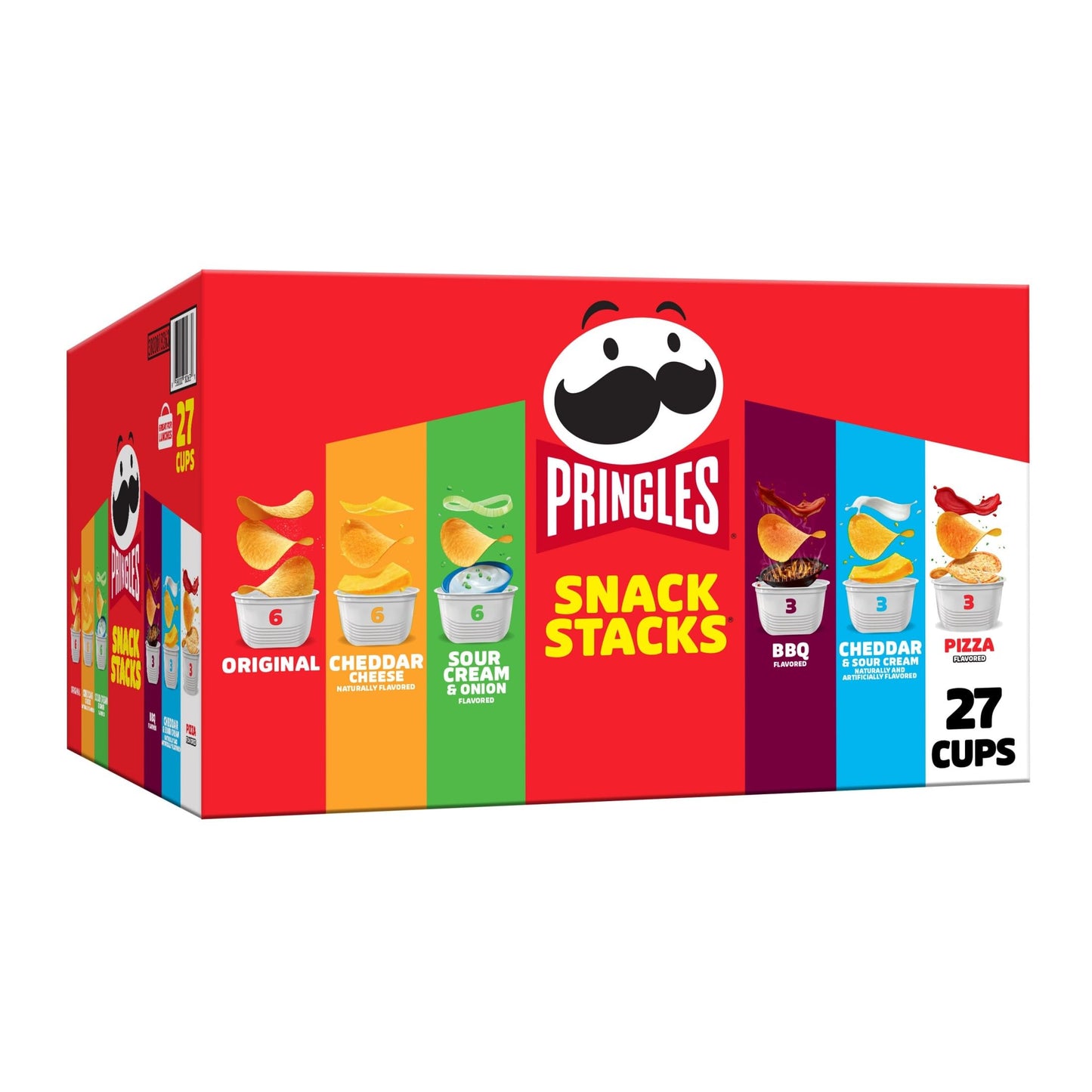 Viral Pringles Variety Pack - 27 Snack Cups, 6 Iconic Flavors