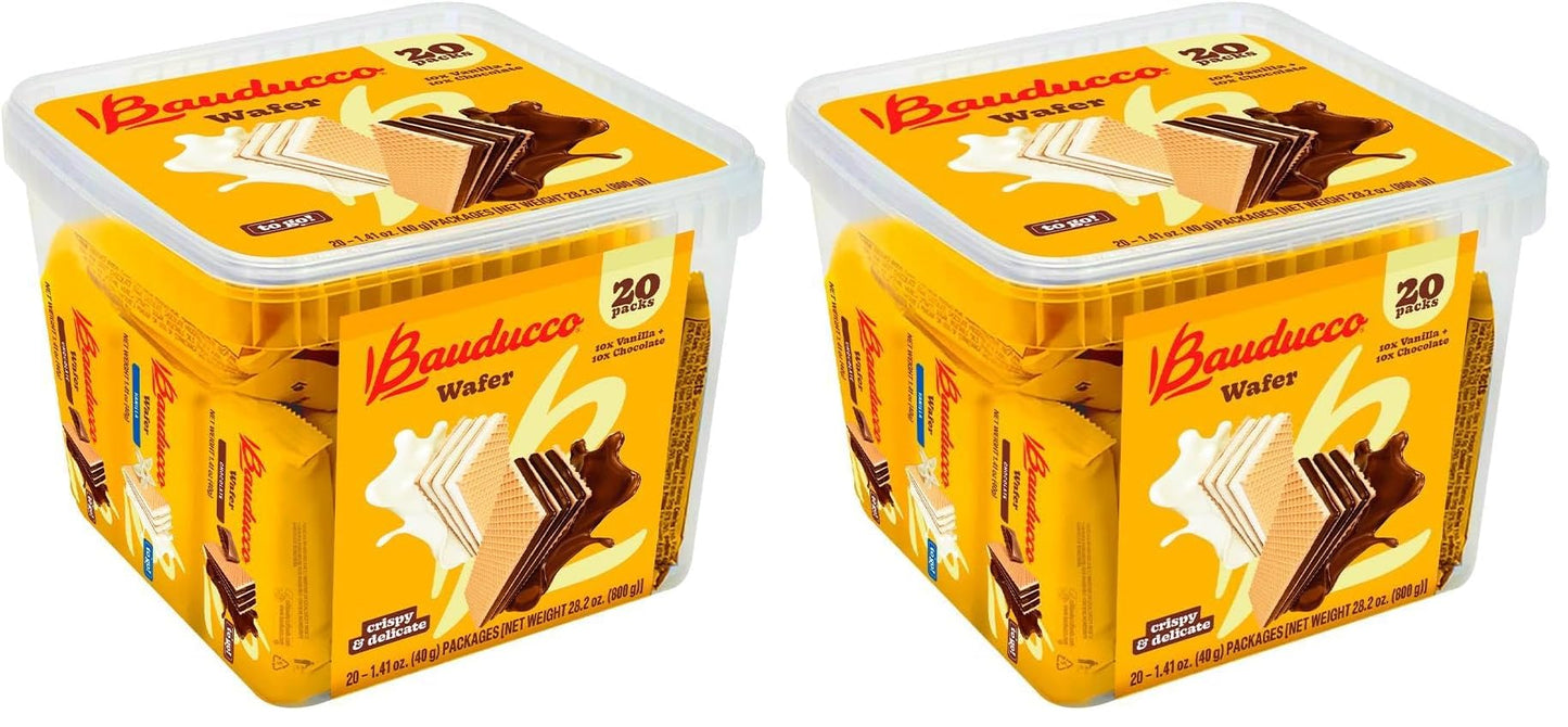 TikTok Viral Bauducco Wafer Cookies - Italian Chocolate & Vanilla