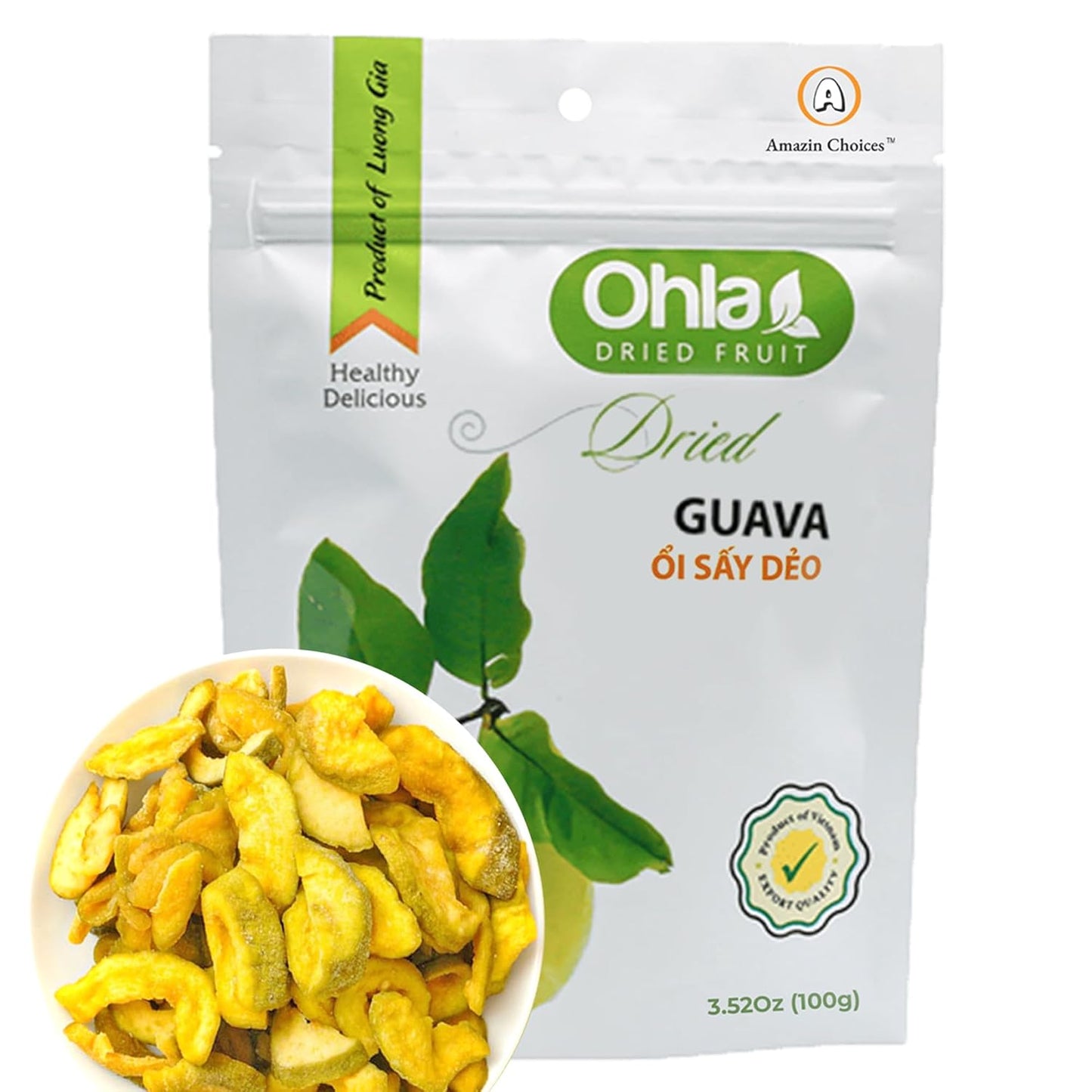 Organic Amazin Choices Dried Guava, 3.52 oz.